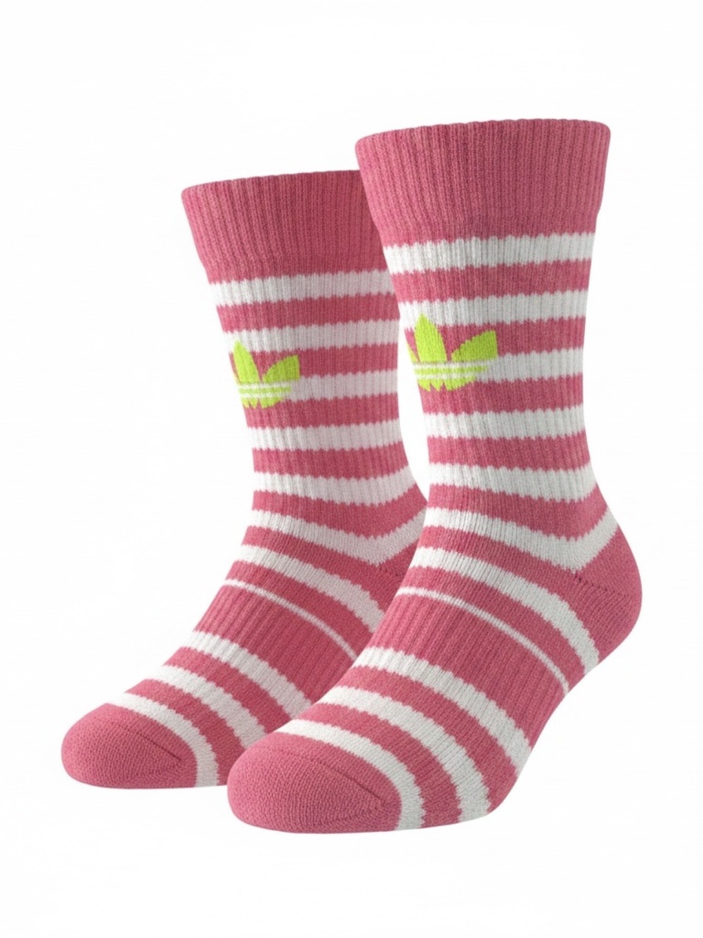 Adidas kids Athletic Crew Socks - Pink and Blue